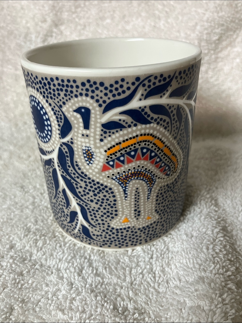 Emu Dreaming for Baribunma by Pam Hall Australian China Mug